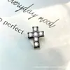Pendientes serie tinta negra de aleación de titanio F-136, rosca interna de titanio G23, anillos de labio de circonita cúbica, joyería para piercing