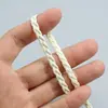 Cordón de Cuero Trenzado de Doble Hilo Piel de PU Cuero Fino Suave Bordes para Ropa de Muñeca Tiras de Cuero y Accesorios de Recorte Materiales