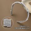 Diadema de Perlas de Alta Gama de Lujo Ligero para Mujer, Plegable, Elástica, para Lavado de Cara, con Dientes para Cabello Suelto, Portátil para Viaje