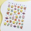 Pegatinas para uñas con diseño de Bob Esponja, diseño de arcoíris, arenero, cangrejo, jefe, pulpo