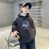 Sudadera con capucha para niño 2026 Nueva Moderna Fresca de Manga Larga con Estampado de Letras, Otoño Casual Elegante Moda