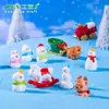 Produtos Novos Transfronteiriços Enfeites de Natal Boneco de Neve Rena Decorações DIY Bola de Cristal Acessórios Pendurados Micro Paisagem Pequenos Enfeites