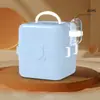 Gaiola de transporte para hamster, caixa de transporte para hamster dourado, gaiola portátil, gaiola respirável à prova de fuga para pequenos animais como hamsters e chinchilas
