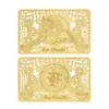 Entrega el Mismo Día: Tarjeta de Oro Tesoro de Riqueza, Pegatina de Teléfono Móvil Tarjeta de Oro, Flujo Diario de Riqueza, Flujo de Tesoros, Aleación de Cinco Vías de Riqueza