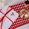 Preço de 6 Peças Novo Laço Vermelho de Agradecimento Redondo Decorativo Autoadesivo DIY Adesivo de Cozimento Selo