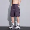 Shorts Casuais de Seda Gelada para Homens, Shorts Esportivos Finos de Verão, Calças Retas Soltas Versáteis de Secagem Rápida 2026