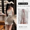 Lencería de Talla Grande Puro Deseo, Atuendo Sexy de Chica Caliente, Conjunto de Dos Piezas sin Tirantes que Muestra la Cintura con Volantes y que se Ajusta a las Caderas