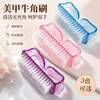 Cepillo Grande de Cuerno de Plástico para Limpieza de Uñas Herramientas para Limpieza de Uñas