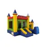 Castelo Inflável Colorido com Escorregador para Uso Doméstico Comercial Castelo Pula-Pula Quadrado para Crianças Quiosque Pequeno Castelo Travesso Brinquedo