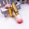 Brocha para polvo suelto lana suave mediana portátil telescópica set de base maquillaje polvo super sol rojo brocha para rubor una brocha de maquillaje