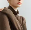 Coleção Pessoal do Dono da Loja! Suéter Base de Lã Cashmere Gola Alta para Outono e Inverno, Malha Base Versátil Emagrecedora