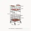 Cesto de Roupa Suja Minimalista Estilo Japonês, Cesto de Armazenamento Multicamadas Destacável, Carrinho Organizador de Grande Capacidade para Banheiro, Sala de Estar e Tapetes de Yoga