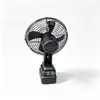 Ventilador Eléctrico de 8 Pulgadas con Batería de Litio de 21V y Ajuste de 3 Velocidades, Doble Uso AC/DC, Base de Plástico, Compatible con Batería Makita