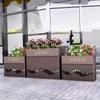 Caja de Flores para Exteriores Caja de Luz Combinada Canaleta de Flores Solar Restaurante Tienda de Té con Leche Divisor para Exteriores Macizo de Flores para Exteriores Decoración para Exteriores