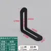 Suporte angular ajustável com furo longo conector móvel de cabeça dupla suporte de ângulo reto em L de 90 graus dispositivo anti-tombamento de armário cantoneira