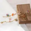 Acero Inoxidable Flor de Cristal Margarita Cristal Cuentas Colgante DIY Aretes Collar Pulsera Accesorios de Joyería