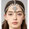 Amazon Sombrerería Europea y Americana de Alta Gama, Colgante para Cejas Estilo Étnico Retro, Cadena Elegante con Borla para la Frente para Mujeres al por Mayor