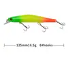 Isca de Pesca Flutuante Minoluya Anel Guia Magnético Plástico Isca Dura 12,5cm 17,7g Isca Biônica Equipamento de Pesca