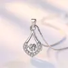 Collar de plata estilo coreano para mujer, cadena de clavícula estilo coreano simple, colgante de corazón palpitante Mori para estudiante, colgante de corazón inteligente