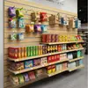 Fábrica de Origen Hecho a Medida En Stock Exhibidores de Pared Ranurada Profesionales para Supermercados, Exhibidores de Pared Ranurada Especializados para Supermercados, Tiendas de Comestibles y Tiendas de Snacks