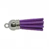 Nuevo Colgante de Borla de Terciopelo Coreano de 3 cm Fleco de Mini Borla Accesorios DIY Hechos a Mano Borla Galvanizada