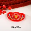 Estilo Chinês Fofo Maçã Festivo Palavra da Sorte Ping An Alegria Tesouro da Sorte Roupas Sapatos e Meias Chapéu Acessórios Infantis
