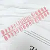 Parche para Uñas Prehecho Rosa Melocotón Esmerilado Manicura Corta Mate Ojo de Gato Tiras Codificadas Uñas Portátiles Hechas a Mano 30 Piezas