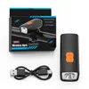 Luces para Bicicleta, Luces Delanteras, Accesorios para Bicicleta de Montaña, Luces Traseras para Bicicleta con Carga USB LED, Se Pueden Usar para Bicicletas de Carretera en Paseos Nocturnos