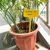 Etiquetas de Plástico Amarillas para Plantas, Suministros de Jardín, Etiquetas Marcadoras, Estacas para el Suelo, Herramientas de Jardinería
