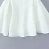 Vestido Elegante Corto de Estilo Francés Retro Dulce con Espalda Descubierta, Ceñido a la Cintura, Ajustado, Cuello Halter, Falda Abullonada para Mujer