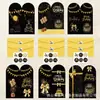 Cartão de Aniversário Estilo Novo Feliz Aniversário Bênção Cartão com Mensagem de Bolo Cartão de Cumprimentos de Aniversário com Conjunto de Envelope