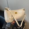 Bolsa de ombro hobo feminina 2024 outono e inverno nova, com fivela de couro de boi estilo rodeio, para usar sob o braço, com senso de alta qualidade e temperamento, mini