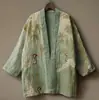 Novo Modelo Transfronteiriço para Plataformas Independentes de 2026: Cardigan Kimono Ukiyo-e Vintage Temu Manto Roupa Casual Taoísta Masculina