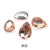 Strass Irregulares em Forma de Gota d'Água com Fundo Pontiagudo Brilhante, Strass de Vidro para Capas de Celular, Acessórios DIY, Strass de Gota d'Água Roxos Galvanizados