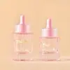 Botella Gotero Anillo Engranaje 30ml Veta Plateada 40ml Botella de Aceite Esencial Creativa Elegante Empaque de Vidrio Botella de Relleno Gotero de Esencia