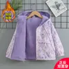 Jaqueta Reversível Infantil 2026 Primavera Outono Inverno Desenho Animado Moda Meninas Crianças Médias e Grandes Jaqueta Esportiva de Trekking Top Tendência
