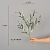 Planta verde artificial con rama de olivo y fruto, accesorio para fotografía de hogar, decoración de arreglo floral, rama de olivo para venta transfronteriza