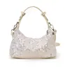Moda Sencilla Nueva Primavera 2026 Bolso para Mujer Estilo Coreano de Moda Bolso de Hombro con Lentejuelas Bolso de Axila Bolso Pequeño