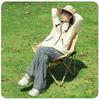 Silla plegable personalizada para exteriores, Silla Luna elevada, Silla estilo camping, Banco portátil, Mesa y sillas para pesca y playa, Equipo estilo camping