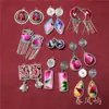 Pendientes Vintage Bordados Hechos a Mano de Estilo Étnico de Moda con Borlas Pequeñas, Joyería de Plata Miao de Yunnan, Color Blanco, Tamaño 41