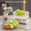 Prato de Frutas Exquisito e de Alta Qualidade, Luxo Acessível e Sala de Estar Doméstica de Alto Nível 2025 Novo Prato de Frutas de Plástico Bonito de Celebridade da Internet