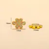 Colgante Tradicional de Flor de Gota de Aceite Dorada Accesorios de Joyería DIY Collares Pulseras Cuentas Espaciadoras Cuentas Sueltas Materiales