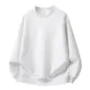 Sudadera de cuello redondo para hombre, top versátil casual de color liso, capa interior de moda para estudiante, prenda exterior de retazos, venta al por mayor para exportación
