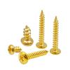 Punto Dorado Electrochapado Oro por Electroforesis Tornillos Dorados Cobre Chapado Imitación Oro Cabeza Semicircular Tornillos para Máquina de Cableado Cruzado Tornillos