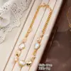 Conjunto de Collar y Pulsera Nala Natural de Perla Barroca Madreperla Elegante Conjunto de Joyería de Moda