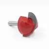 Juego de 6 Cuchillos de Fondo Redondo, Cuchillo de Tallado Semirredondo de Madera Rojo y Azul, Cuchillo para Bordear de Fondo Redondo, Cuchillo de Cabeza Redonda, Cuchillo de Bola, Juego de Herramientas Fresadoras