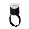 Taza de Color para Tatuaje Anillo de Esponja Taza Tatuaje Semipermanente Cejas Blanqueamiento Labios Anillo Apoya Dedos Herramienta Desechable para Tatuaje