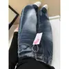 Jeans curvos azul grisáceo para mujer, diseño de verano, adelgazantes para cuerpo tipo pera, pantalones rectos holgados de cintura alta de pierna ancha