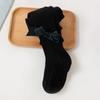 Medias para Niños con Lazo para Primavera y Otoño, Leggings con Pie para Bebé, Leggings Elegantes de Grosor Medio para Niñas