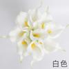Simulação ramo único mini lírio calla pu flor falsa adereços decoração casa casamento flor de simulação de alto senso presente